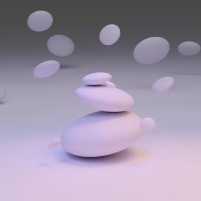 white round ornament on white surface